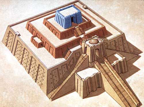 Ziggurat d'Ur en Mésopotamie